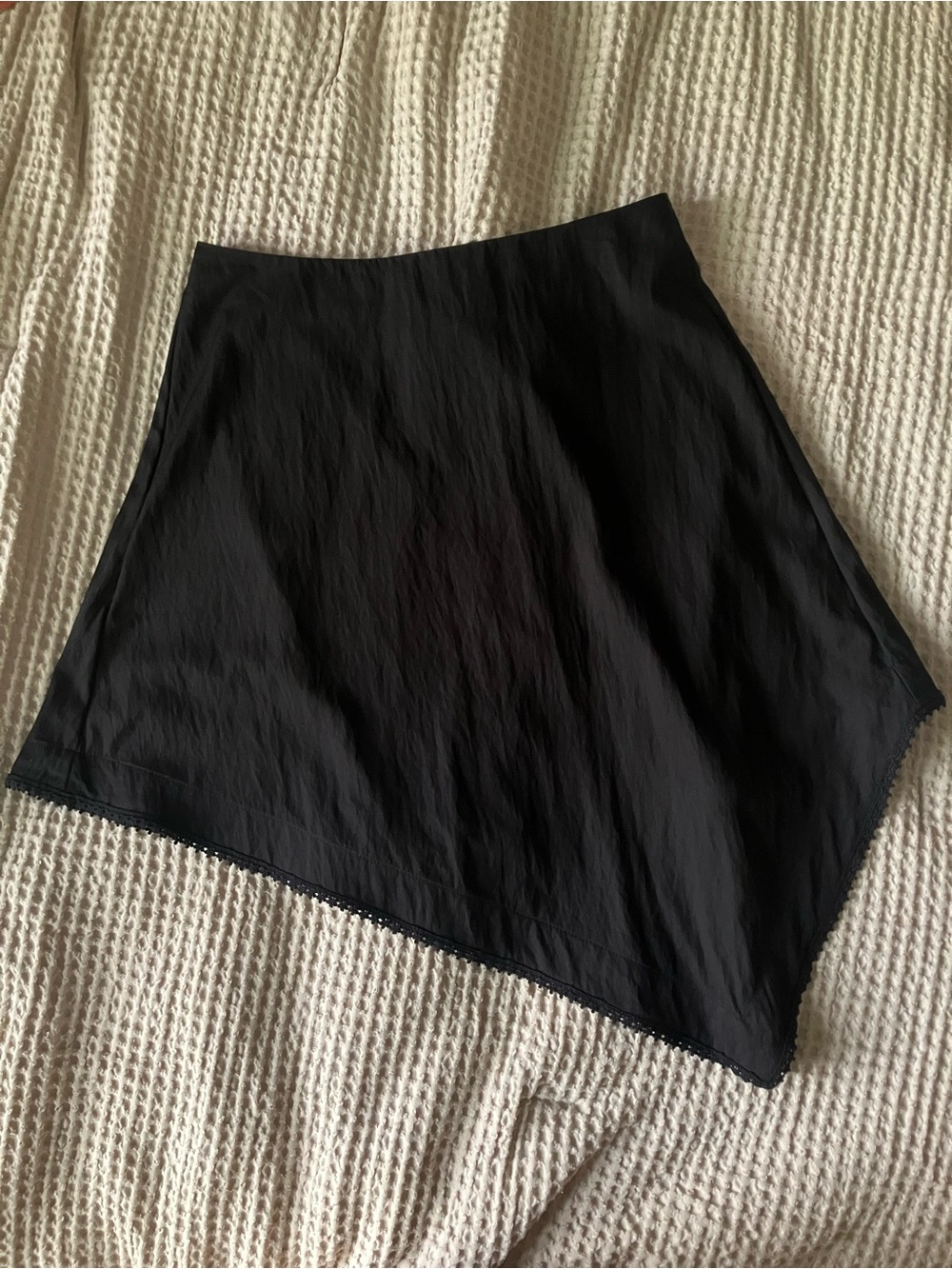 Mango Black Asymmetrical Hem Skirt - Picture 3 of 5